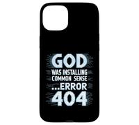 God Was Installing Common Sense Error 404 Case for iPhone 15 Plus
