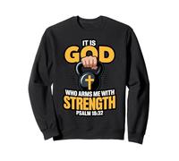 God Who Arms Me Christian Faith Bible Verse Kettlebell Sweatshirt