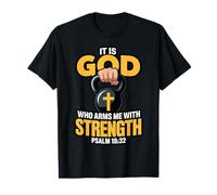 God Who Arms Me Christian Faith Bible Verse Kettlebell T-Shirt