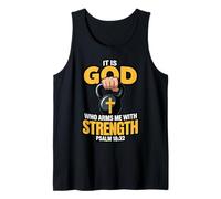 God Who Arms Me Christian Faith Bible Verse Kettlebell Tank Top
