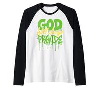 God Will Always Provide Christian Art Graphic Streetwear Raglan Baseball Tee