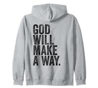 GOD Will Make A Way - Christian Faith Inspirational Zip Hoodie