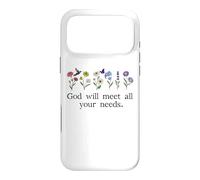 God Will Meet All Your Needs Philippians 4:19 4:9 Christian Case for iPhone 17 Pro Max