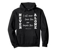 God Will Never Leave You KJV Bible Verse Pullover Hoodie