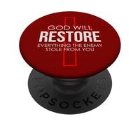 God Will Restore Everything The Enemy Stole From You PopSockets Adhesive PopGrip