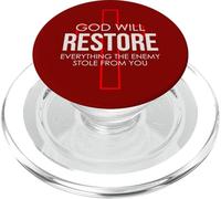 God Will Restore Everything The Enemy Stole From You PopSockets PopGrip for MagSafe