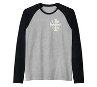 GOD Wills IT! - Deus Vult - Jerusalem Cross Raglan Baseball Tee