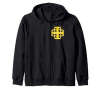 God Wills It - Jerusalem Cross - Deus Vult Zip Hoodie