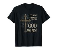GOD WINS - Christian Faith Hope Cross T-Shirt