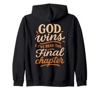 God Wins I've Read The Final Chapter - Funny Christian Zip Hoodie
