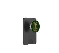 God Works For The Good Christian Faith Floral Cross PopSockets PopWallet for MagSafe