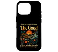 God Works For The Good Romans 8:28 Bible Verse Case for iPhone 16 Pro