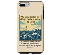 God Works For The Good Romans 8:28 Lighthouse Case for iPhone 7 Plus/8 Plus