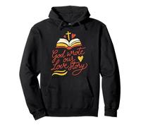 God Wrote Our Love Story Christian Couple Pullover Hoodie