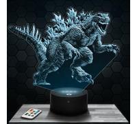 God Zilla Bedside lamp, boy Girl Room Decoration, 3D lamp, Movie Series, Gift idea, Original nightlight Desk Decoration for Christmas