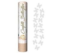 GoDan Confetti Cannon with Butterfly Confetti 30cm Tube with Paper Confetti Shooter and Party Popper, Ideal for Wedding at Registry Office or Church, Birthday, Engagement, Anniversary