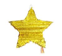 GODAN Pinata for Hanging Party Decoration Star Gold Birthday Game 45 cm