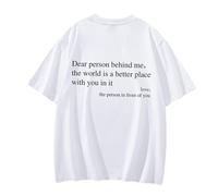 GodbTG You are Enough T-Shirt, Dear Person Behind Me T-Shirt, to the Person Behind me Shirt (White,M)
