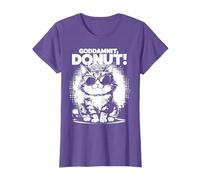 Goddammit Donut Funny Princess Cat Glasses T-Shirt