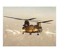 Goddard Military UK RAF Chinook Helicopter Photo Unframed Wall Art Print Poster Home Decor Premium