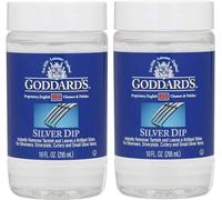 Goddard's Silver Dip Cleaner 2 Pack (295ml Each) - Instantly Removes Tarnish - Cleans, Shines & Protects - Silver Dip for Silverware, Cutlery, Jewelry, Coins, Flatware, Silverplate - Easy to Use