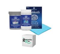 Goddards Silver Polish Kit, Silver Foam 170G, Silver Dip 275Ml & Cloth