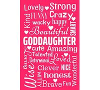Goddaughter Beautiful Amazing Loving Kind Wonderful: This Goddaughter 6x9inch Word Art Notebook/Journal Makes a great gift for any Goddaughter for ... Passed Exams or just because you love her!