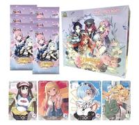 Goddeess Story Trading Cards,150PCS Goddeess Story Anime Cards Collectible Cards Anime Card Booster Pack Card Game Trading Cards Anime Playing Cards Birthday Gift for Children (30 Packs,5 Cards/Pack)