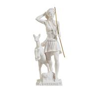 Goddess Artemis Diana Greek Statue Nature Moon Alabaster 8.85"