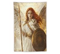 Goddess Athena Funny Tapestry Hanging Flags Polyester Wall Tapestries for Bedroom Living Room 40"x60"