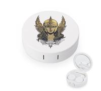 Goddess Athena Round Travel Contact Lens Kit with Mirror