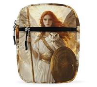 Goddess Athena Small Crossbody Bag for Men Mini Messenger Bags Side Shoulder Satchel Purse