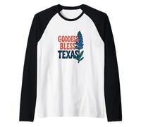 Goddess Bless Texas Divine Feminine Retro Pride Vibes Raglan Baseball Tee