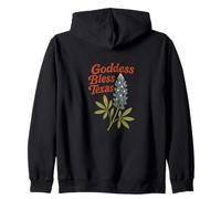 Goddess Bless Texas Divine Feminine Retro Pride Vibes Zip Hoodie