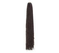 Goddess Boho Box Long Braids Crochet Hairs，24 Inch Synthetic Braid Hair Extensions for Black Women(Dark Borwn)