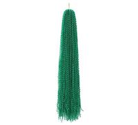 Goddess Boho Box Long Braids Crochet Hairs，24 Inch Synthetic Braid Hair Extensions for Black Women(Green)