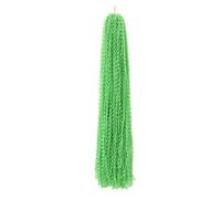 Goddess Boho Box Long Braids Crochet Hairs，24 Inch Synthetic Braid Hair Extensions for Black Women(Light Green)