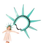Goddess Costume Set - 4th of July Outfits for Women - Set of 3 themed accessories for patriotic parades, Independence Day and school activities in festive style