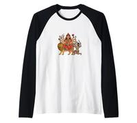Goddess Durga Raglan Baseball Tee