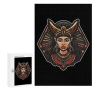 Goddess Egyptian Pharaoh Pyramid Ancient Egypt (1) Jigsaw Puzzles for Adults 300 PCS Wooden Puzzles Unique Puzzle Gifts