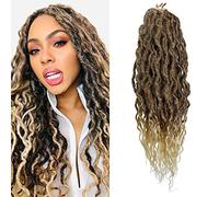 Goddess Faux Locs Crochet Braid Hair 6Packs 24Inch Dreadlock Synthetic Extensions Ombre Bohemian Hair Locs Afro Dreadlock