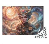 Goddess Freyas Cosmic Dream Realm Adult 1000-Piece Jigsaw Puzzle, 38x26cm/1000pcs, Low-dust Pieces for A Tidier Table; to Return to Whenever Time Permits