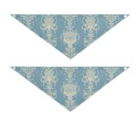 Goddess Head Dog Bandanas Snap Button Pet Scarf for Boy and Girl Cute Pet Accessories for Dogs Cats 2 Pack