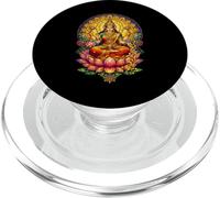 Goddess Lakshmi Stained Glass Hindu Mythology Hinduism PopSockets PopGrip for MagSafe