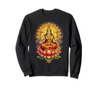 Goddess Lakshmi Stained Glass Hindu Mythology Hinduism Sweatshirt