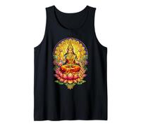 Goddess Lakshmi Stained Glass Hindu Mythology Hinduism Tank Top