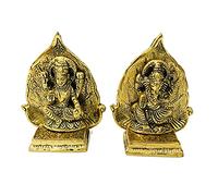 Goddess Laxmi Ganesha Statue Paan Lakshmi Ganesha Idol Diwali Pooja Murti Metal Sculpture showpiece Deepawali Pooja ganpati Diwali Pooja Housewarming Size- H- 5 inch