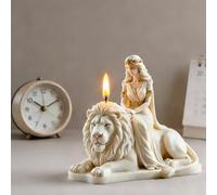 Goddess Lion Candle Molds for Candle Making, Silicone Resin Casting Molds for Home Decor & Aromatherapy Candle Making, Epoxy Resin Crafts and Soap