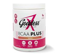 Goddess Nutrition Vegan Peach Falvour BCAA Zero Caffeine Sugar-Free Amino Acid Blend