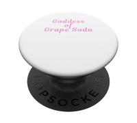 Goddess of Grape Soda - pink presents for women goddesses PopSockets Adhesive PopGrip